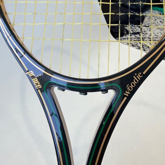 Vintage Prince Woodie Graphite Tennis Racket with Case – 4 3/8 - Picture 6 of 12